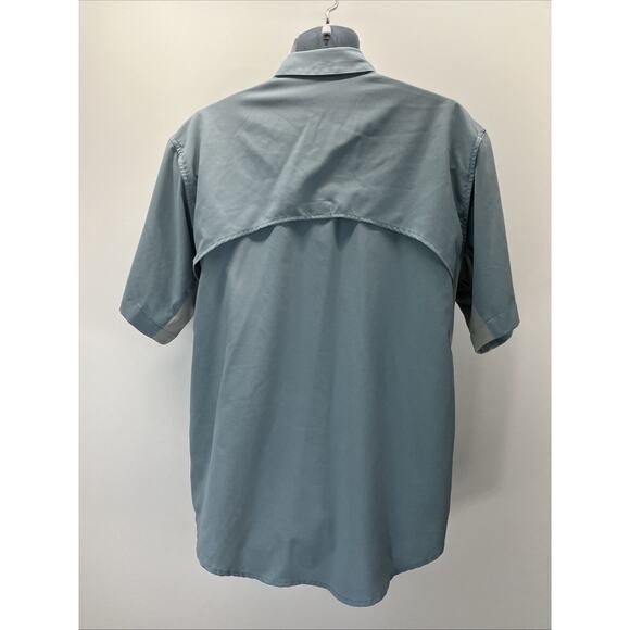 Reel Legends Shirt Mens S Blue Vented Short Sleeve Boat Mariner 2 Fishing - Picture 4 of 6